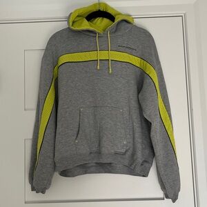 Vintage Weathervane Surfwear Gray and Yellow Hooded Sweatshirt